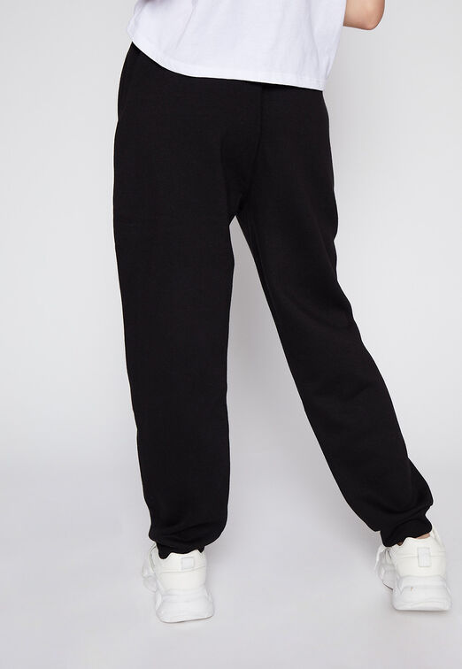 Pantalon De Buzo Letra China Negro Family Shop